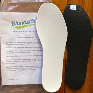 Blundstone multi-fit inner soles size AU 5/ US 8